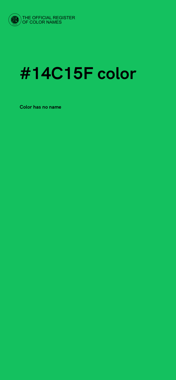 #14C15F color image