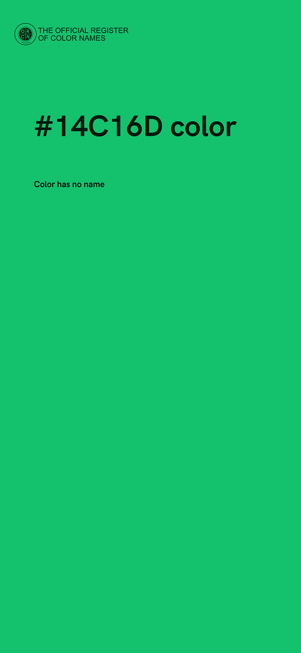 #14C16D color image