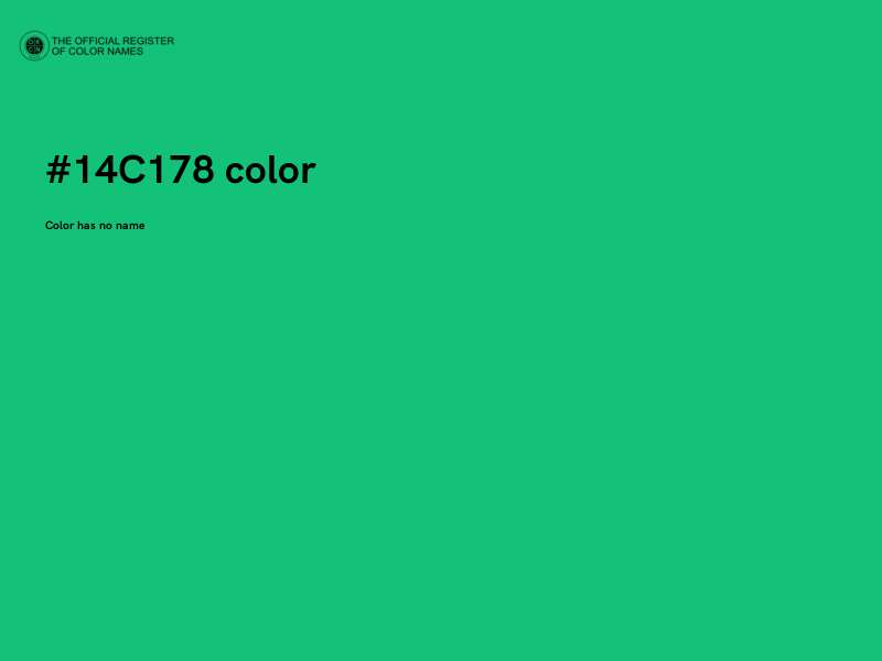 #14C178 color image