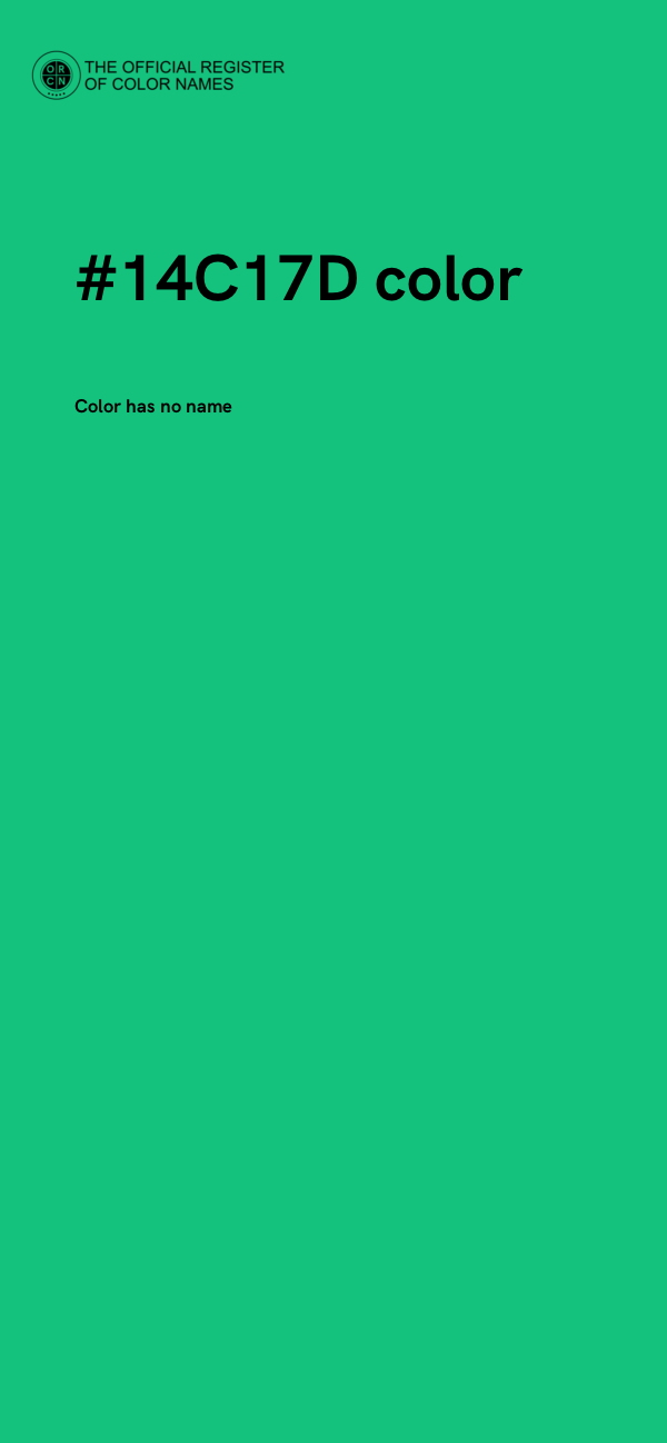 #14C17D color image