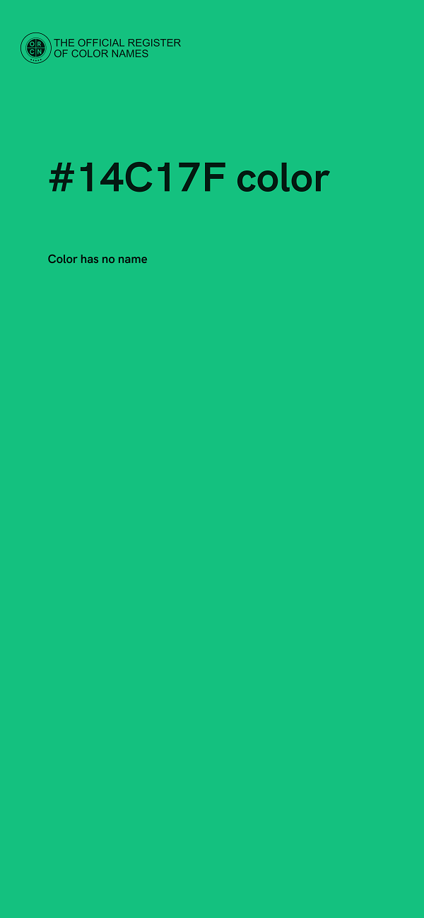#14C17F color image