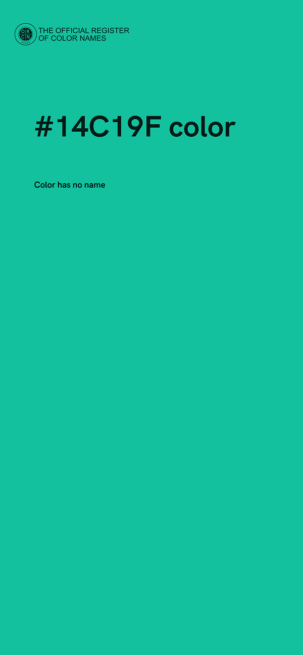 #14C19F color image