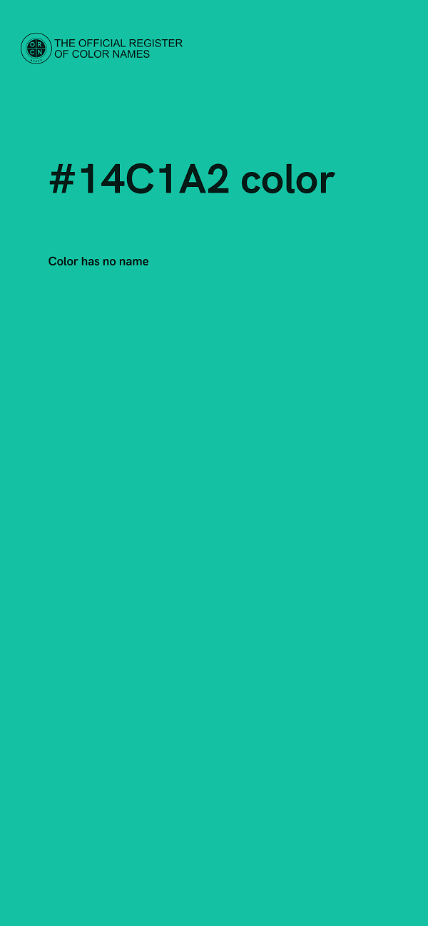 #14C1A2 color image
