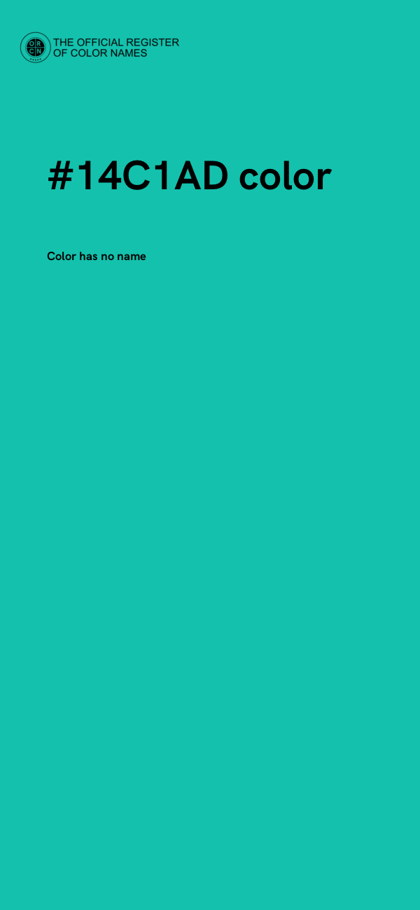 #14C1AD color image