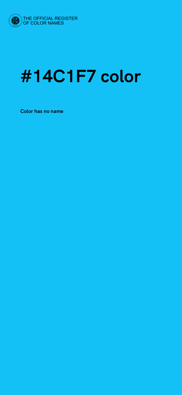#14C1F7 color image