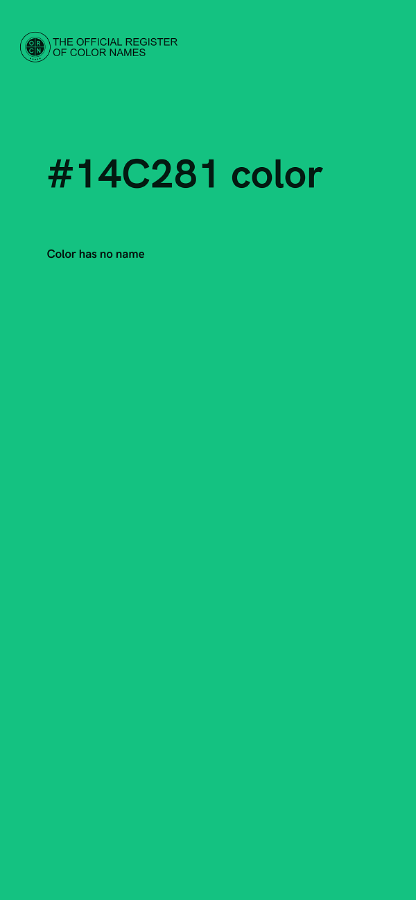 #14C281 color image