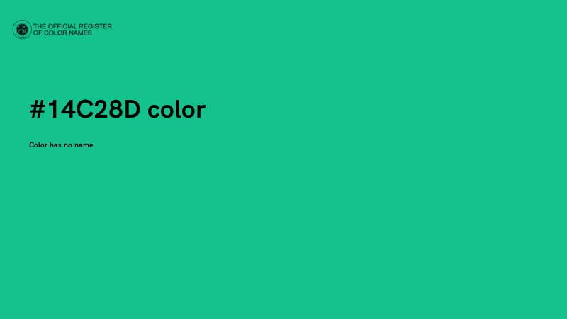 #14C28D color image