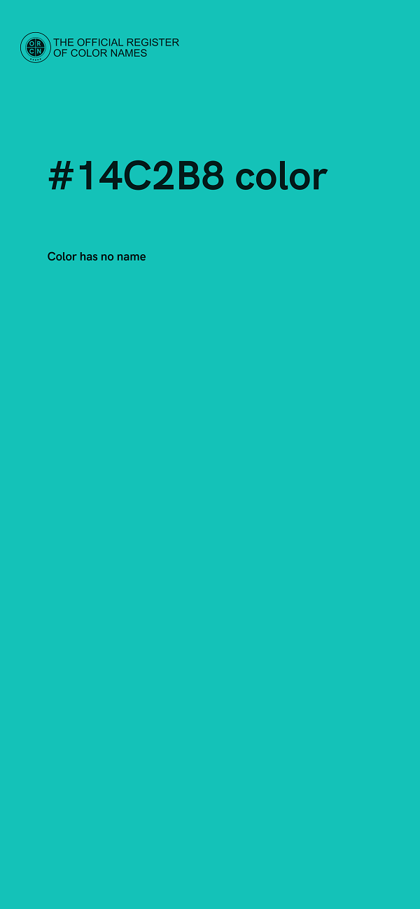 #14C2B8 color image