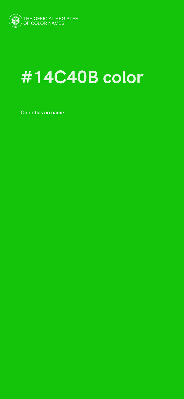 #14C40B color image