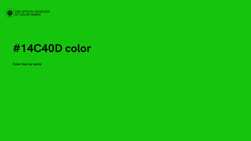 #14C40D color image