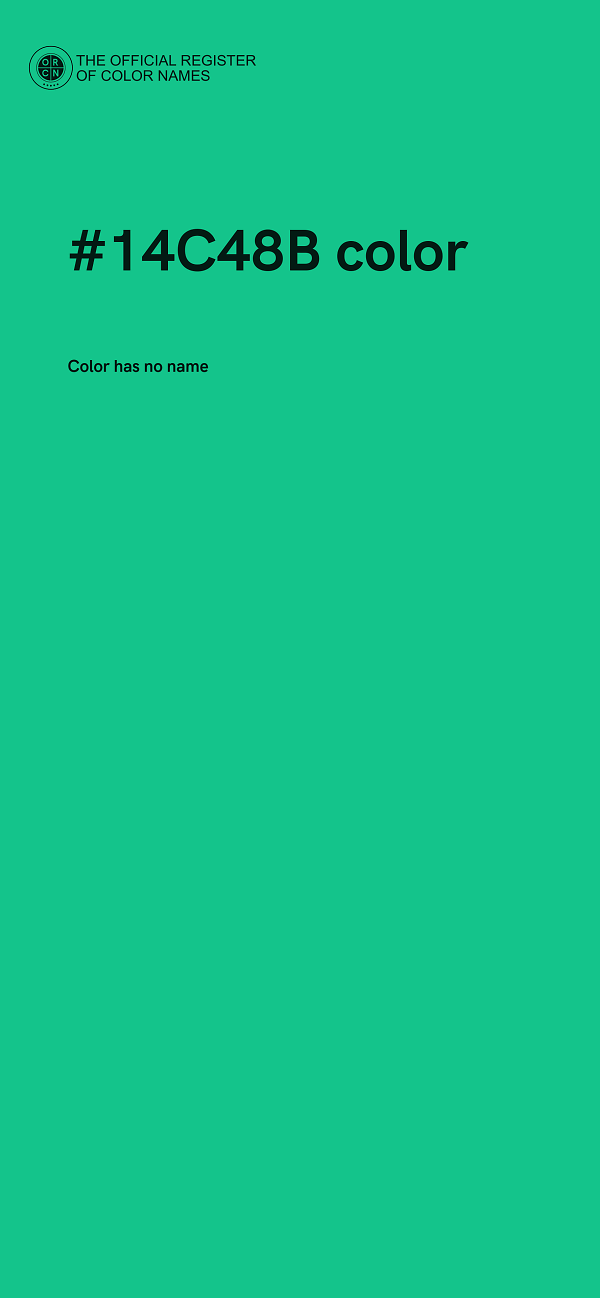 #14C48B color image