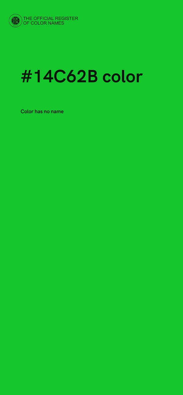 #14C62B color image