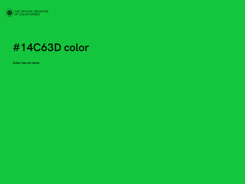 #14C63D color image