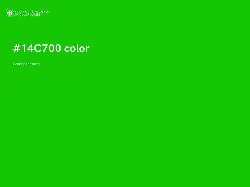 #14C700 color image