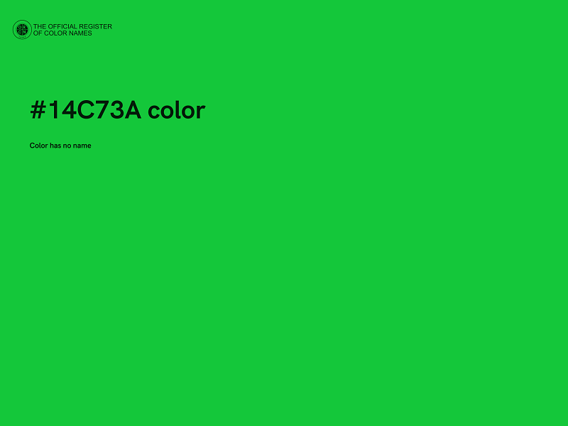 #14C73A color image