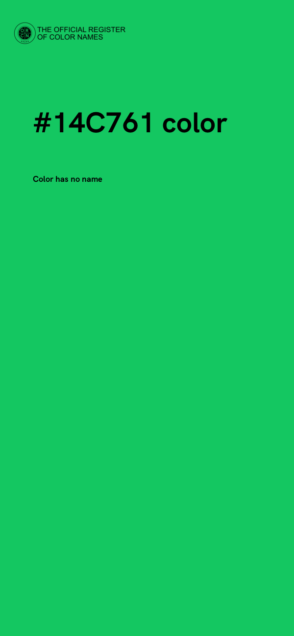 #14C761 color image