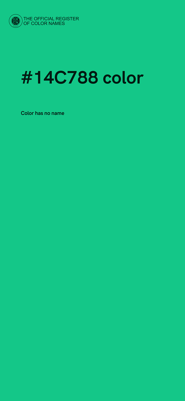 #14C788 color image