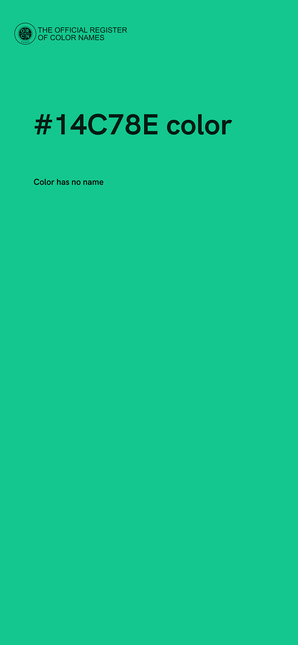#14C78E color image