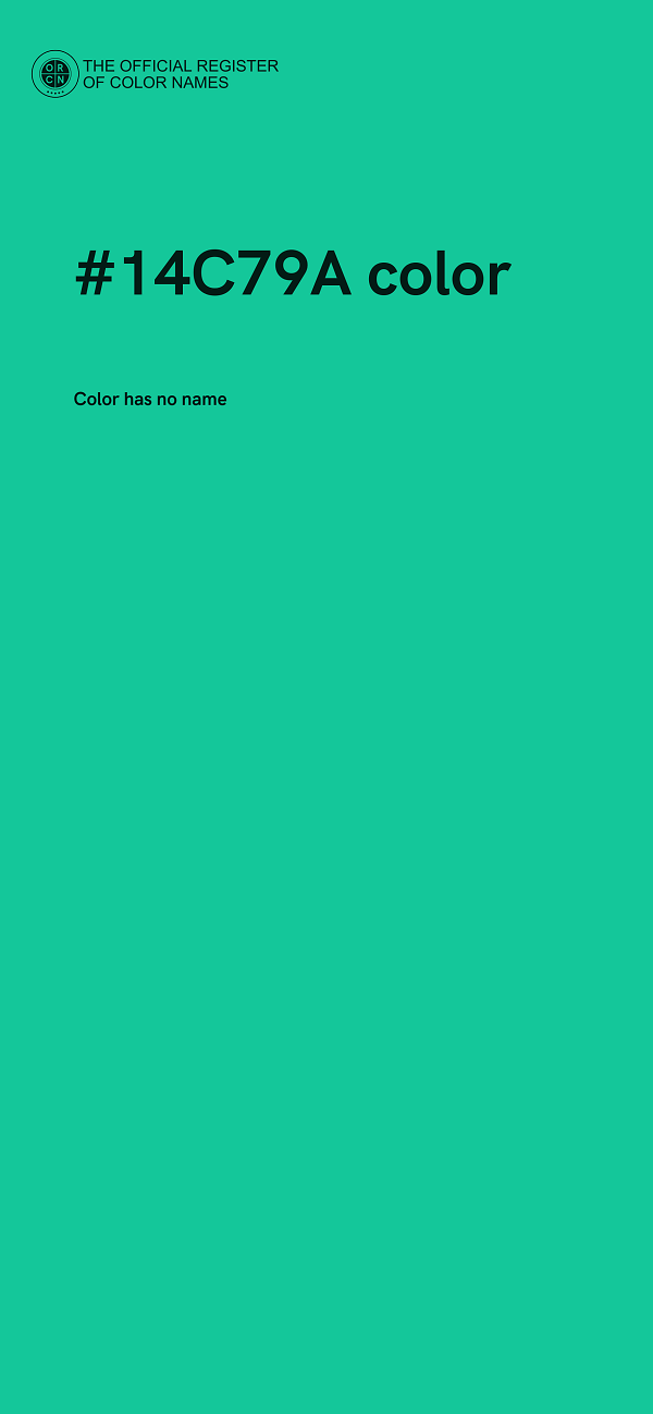 #14C79A color image