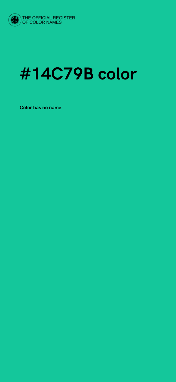 #14C79B color image