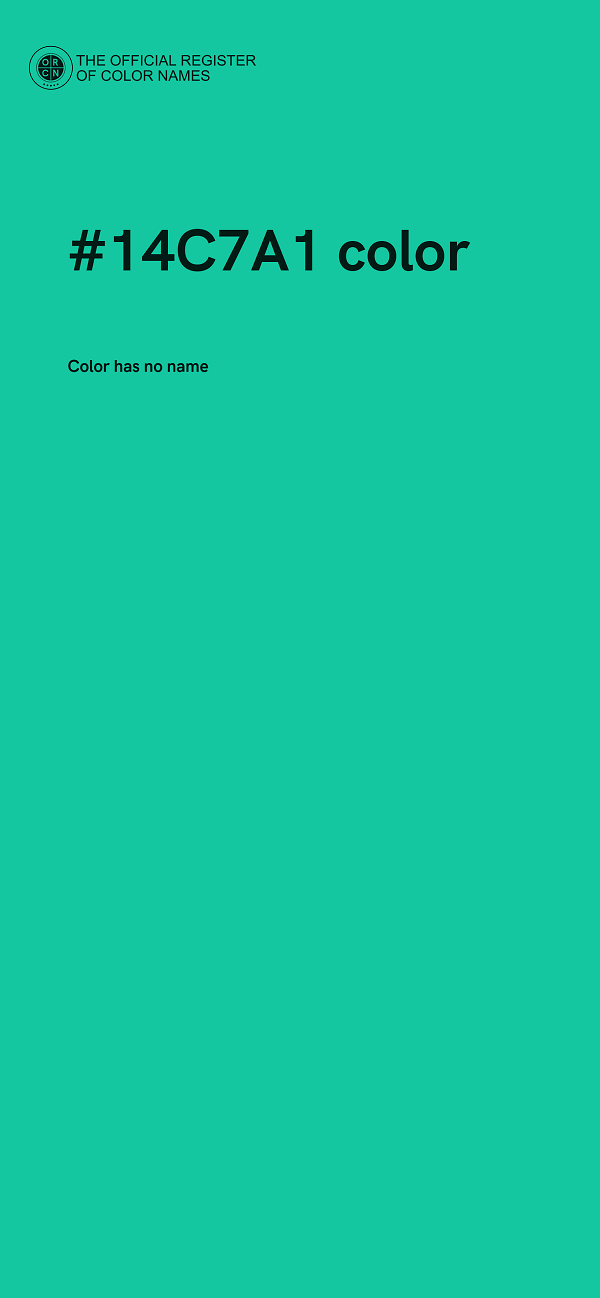 #14C7A1 color image