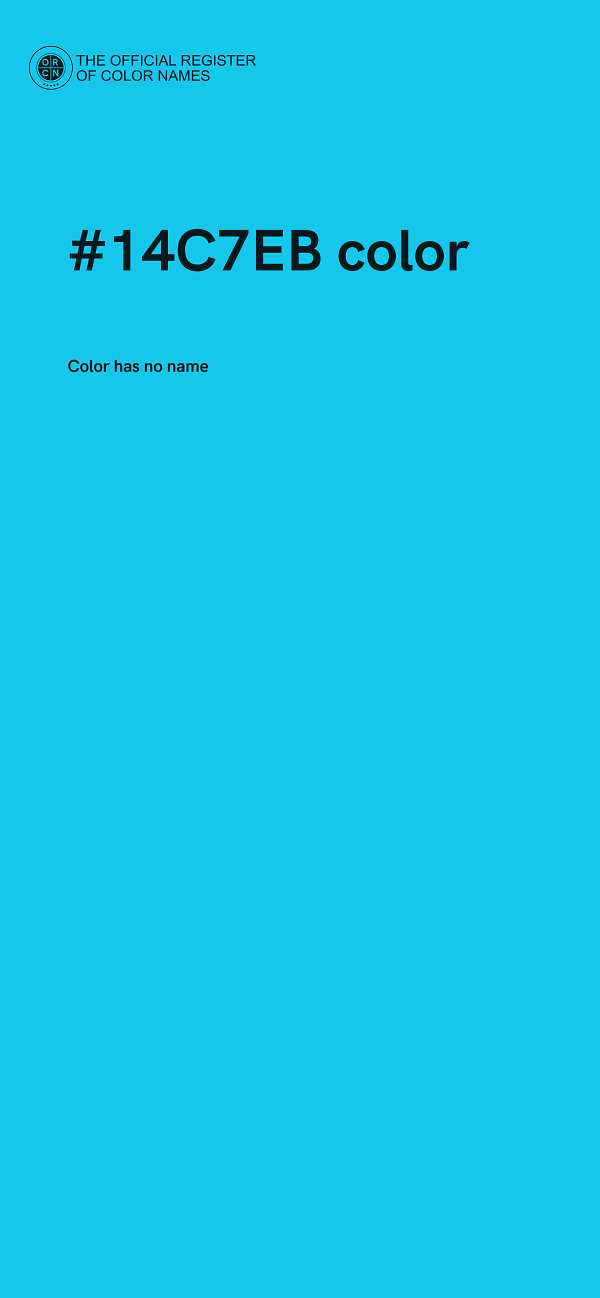#14C7EB color image