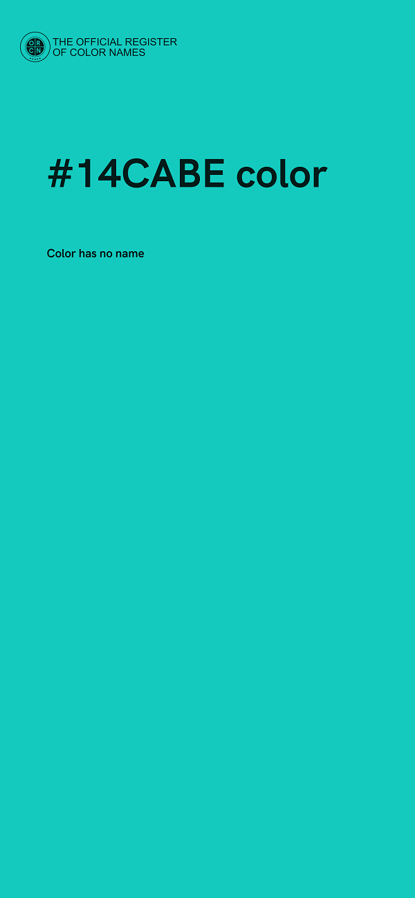 #14CABE color image