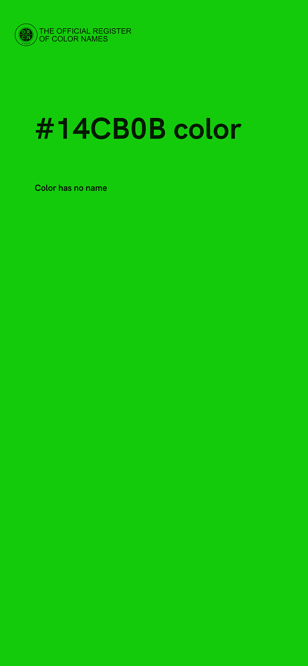 #14CB0B color image