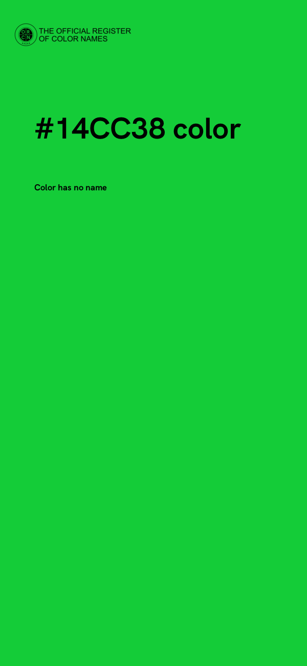 #14CC38 color image
