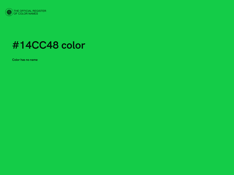 #14CC48 color image