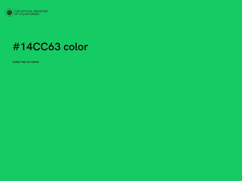 #14CC63 color image