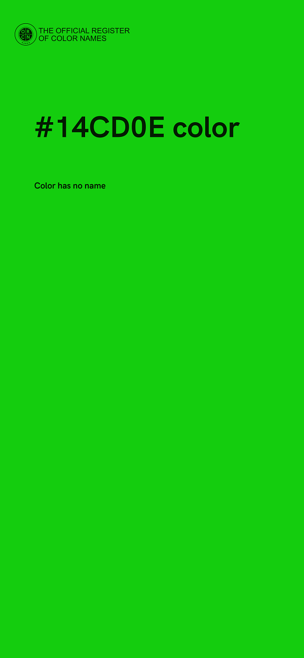 #14CD0E color image