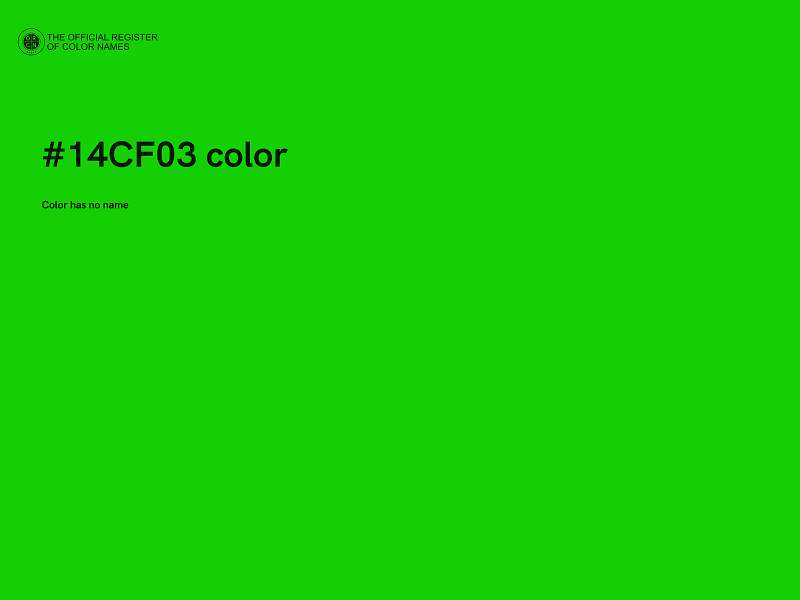 #14CF03 color image