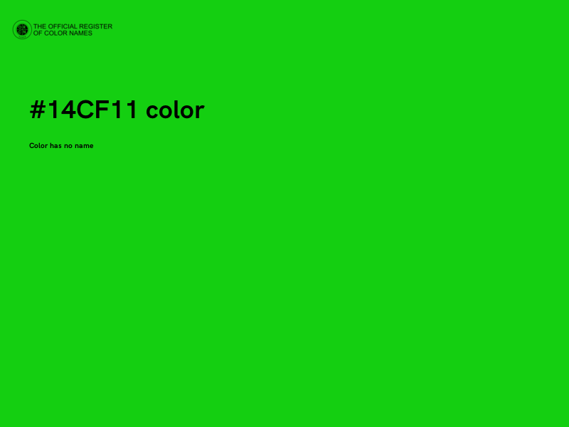 #14CF11 color image