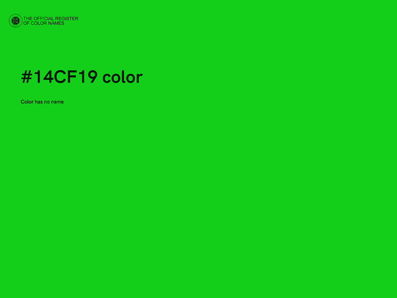 #14CF19 color image