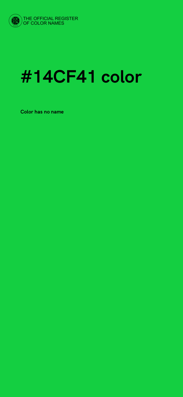 #14CF41 color image