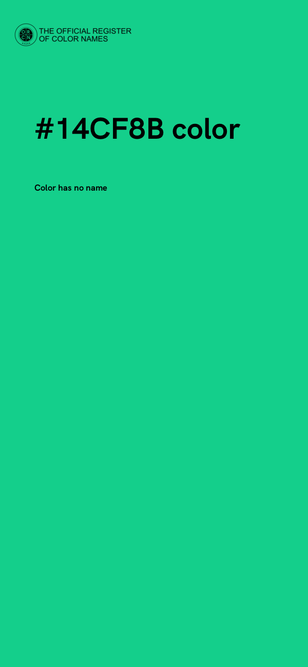 #14CF8B color image