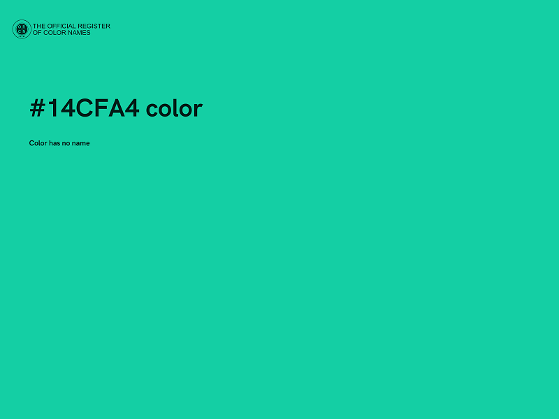 #14CFA4 color image