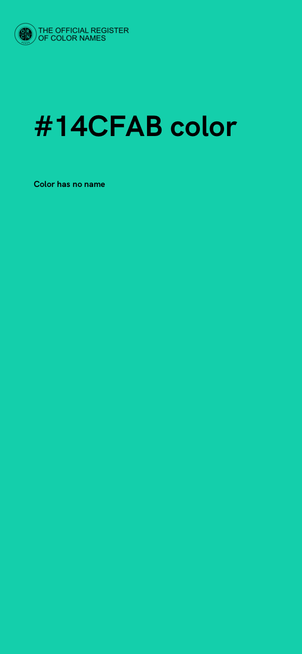 #14CFAB color image