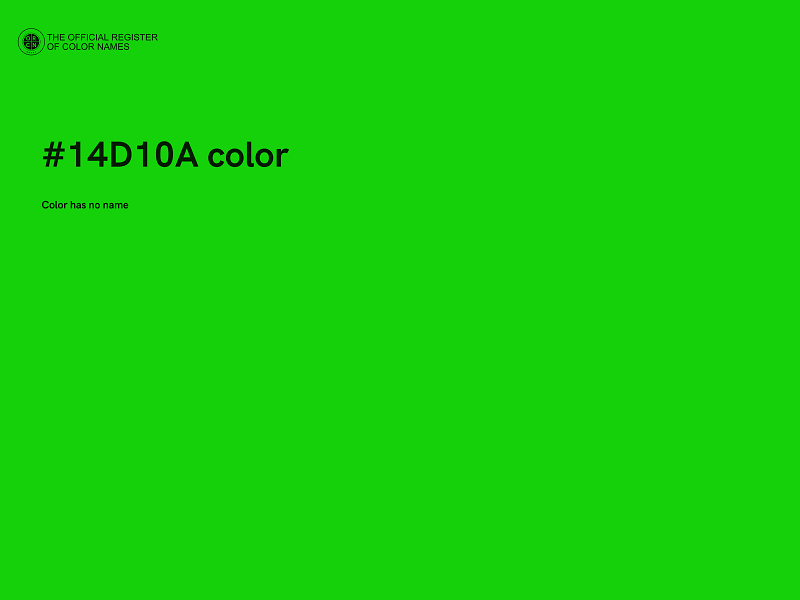 #14D10A color image