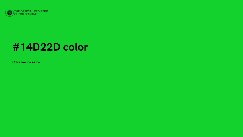 #14D22D color image
