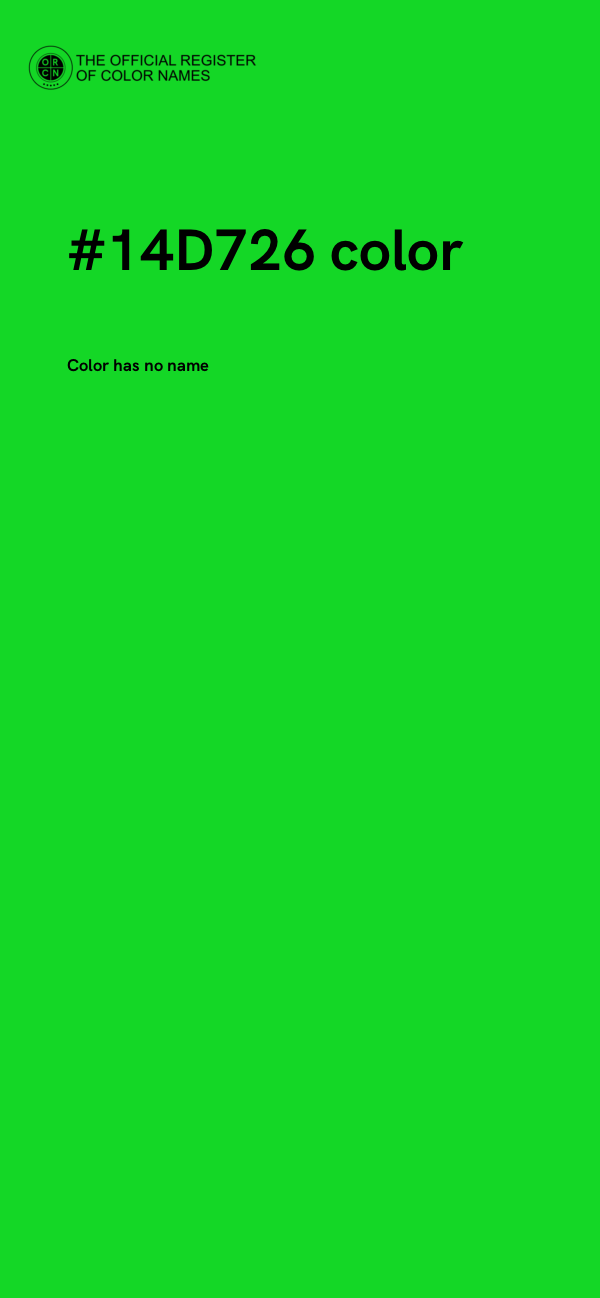 #14D726 color image
