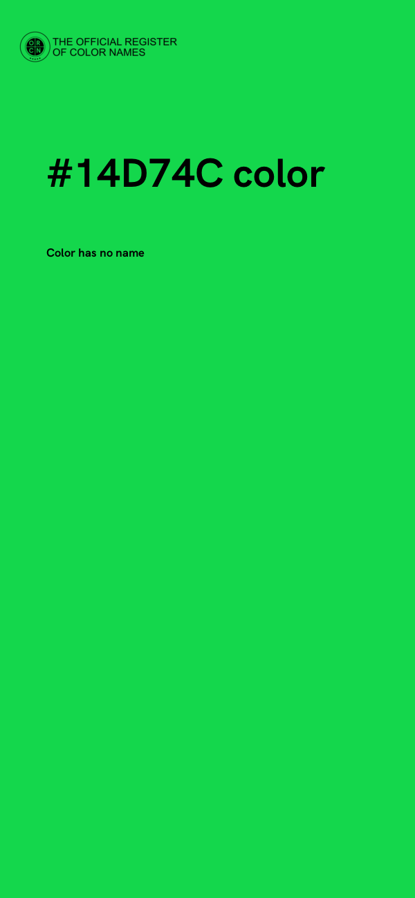 #14D74C color image