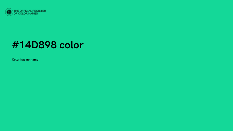 #14D898 color image