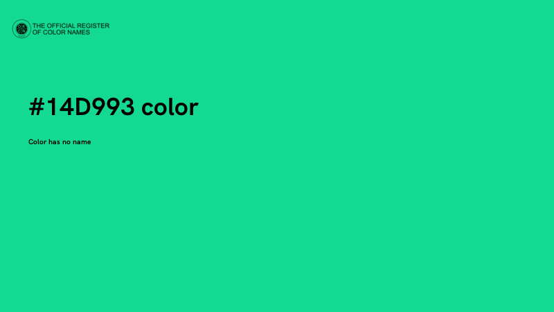 #14D993 color image