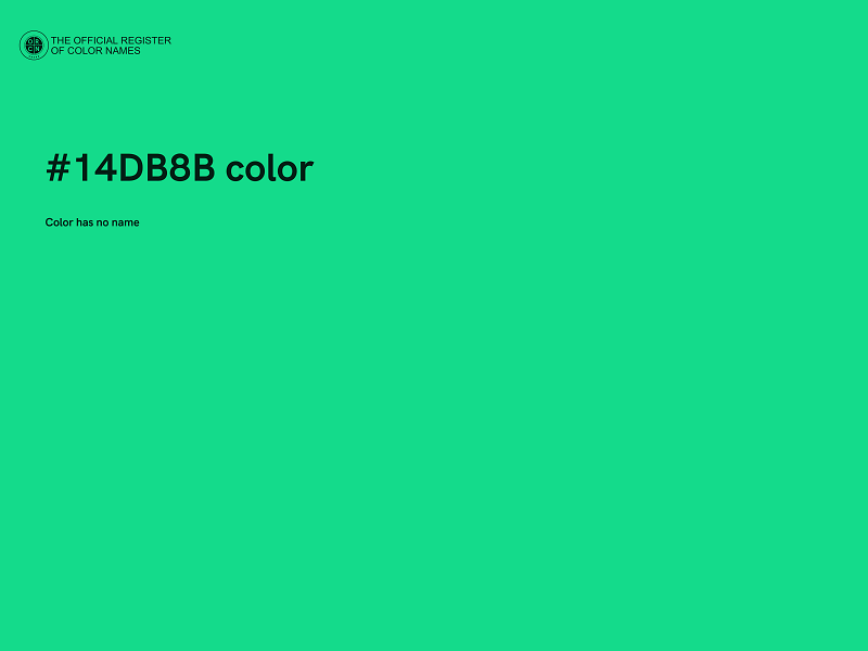 #14DB8B color image