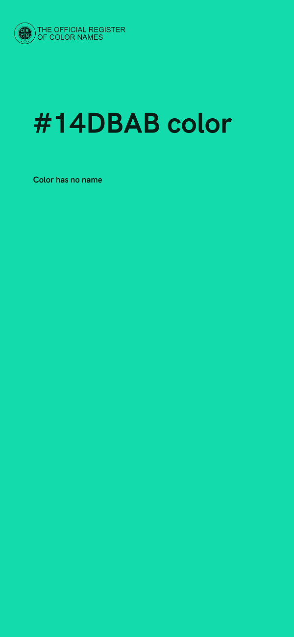 #14DBAB color image