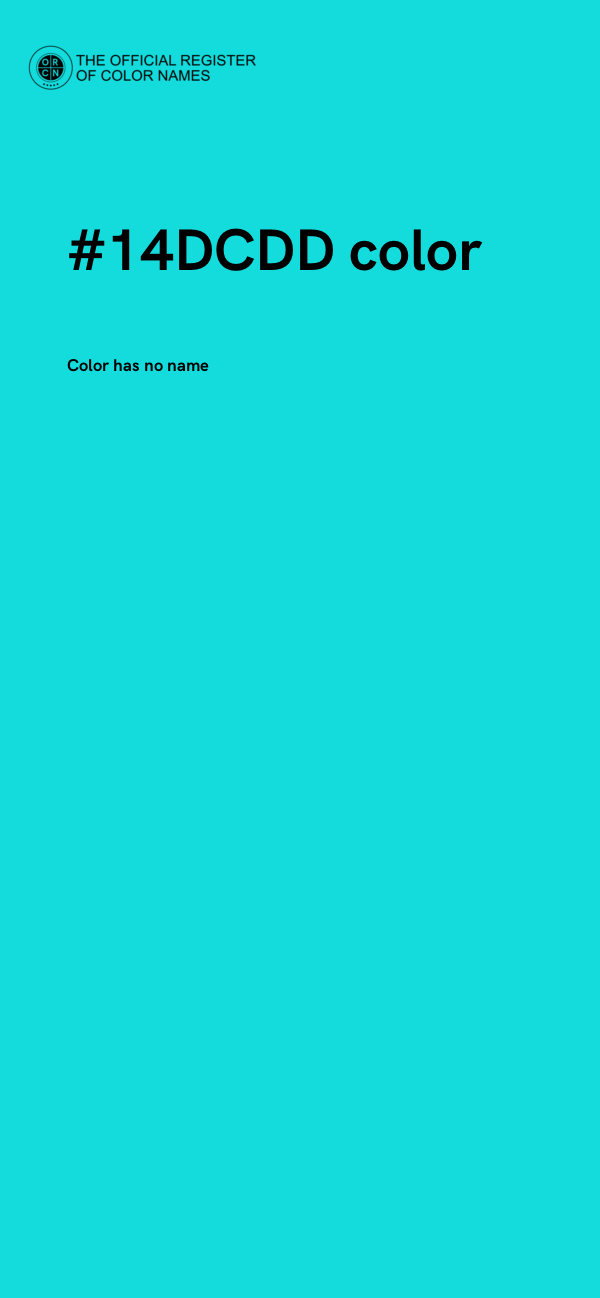 #14DCDD color image