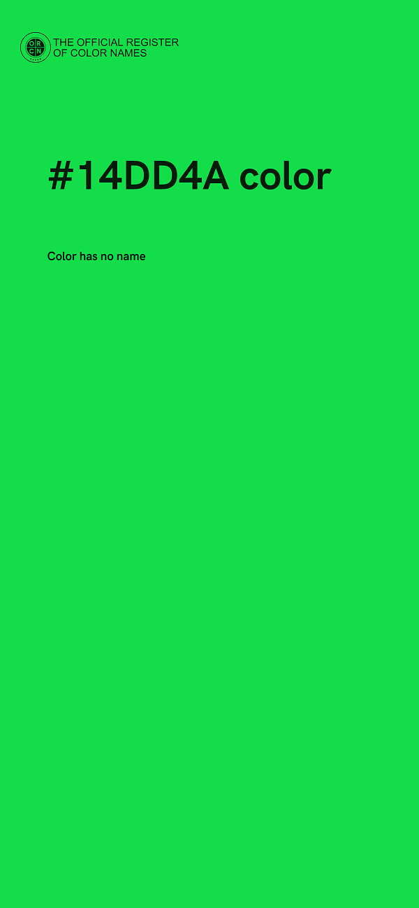 #14DD4A color image
