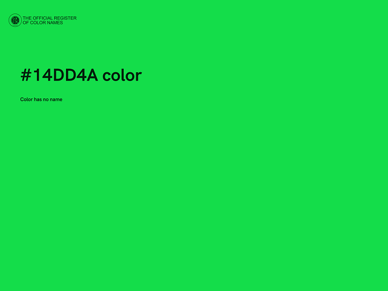 #14DD4A color image